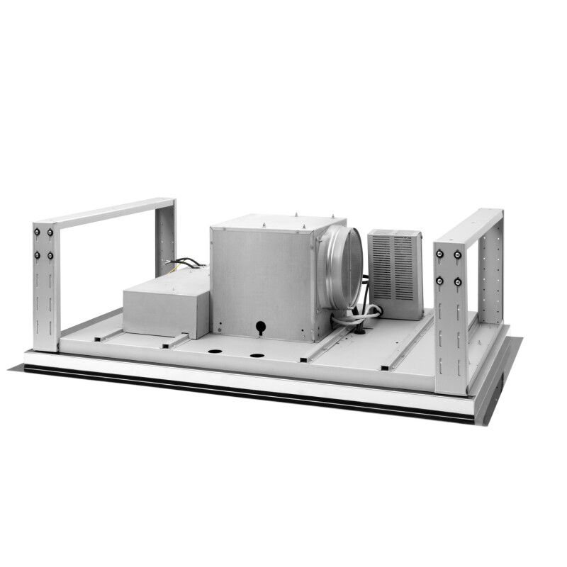 43-inch Brushed Ceiling Mounted Range Hood with LED Light internal 800 Max Blower CFM CC34-43 Series CC34IQSB