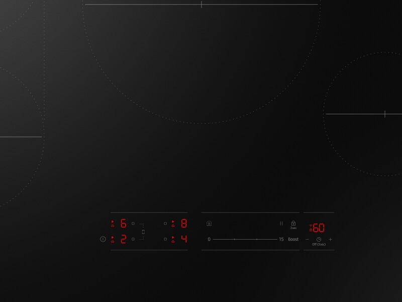 Induction Cooktop Anti-Scratch Glass Cooktop | Wi-Fi Sync Burner CC70F30S2DAA