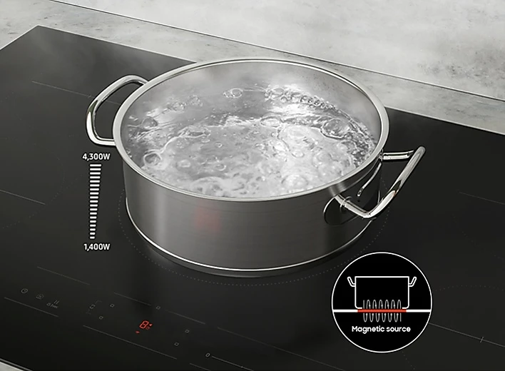 Immediately set cooking temperatures