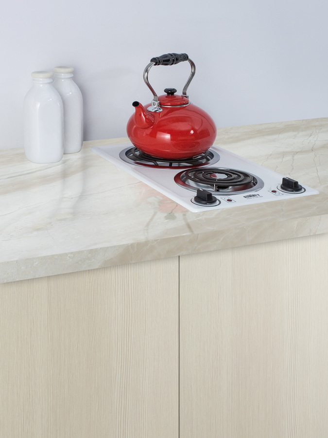 12" Wide 230V 2-Burner Coil Cooktop CCE225WH