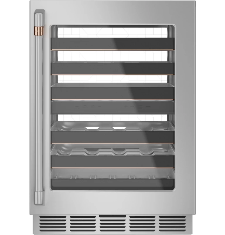 Cafe 24 inch Customizable Professional Collection Series Built-In and Freestanding Wine Cooler Stainless Steel CCP06DP2PS1 Picture 1