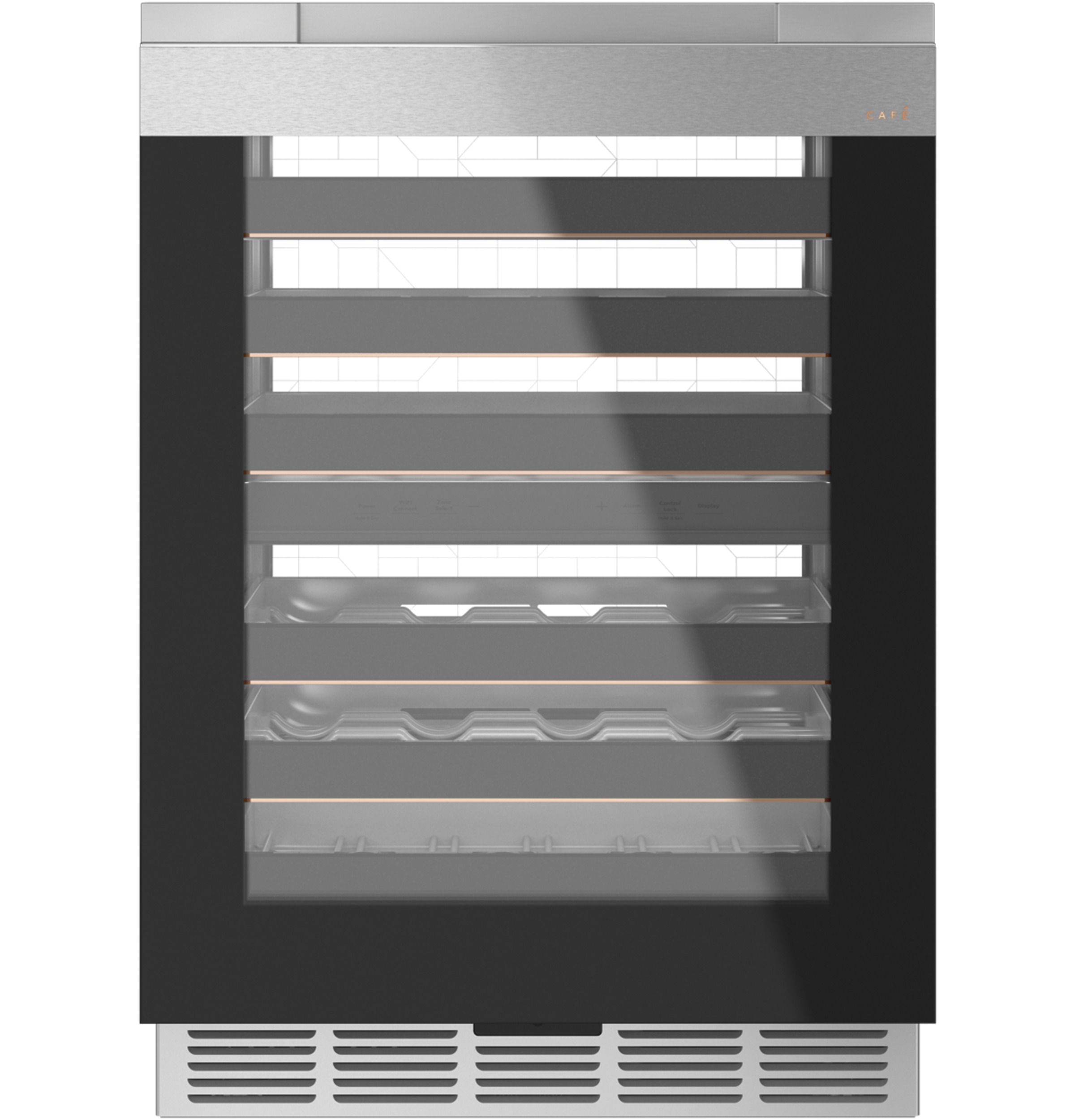 Wine Center in Platinum Glass CCR06DM2PS5