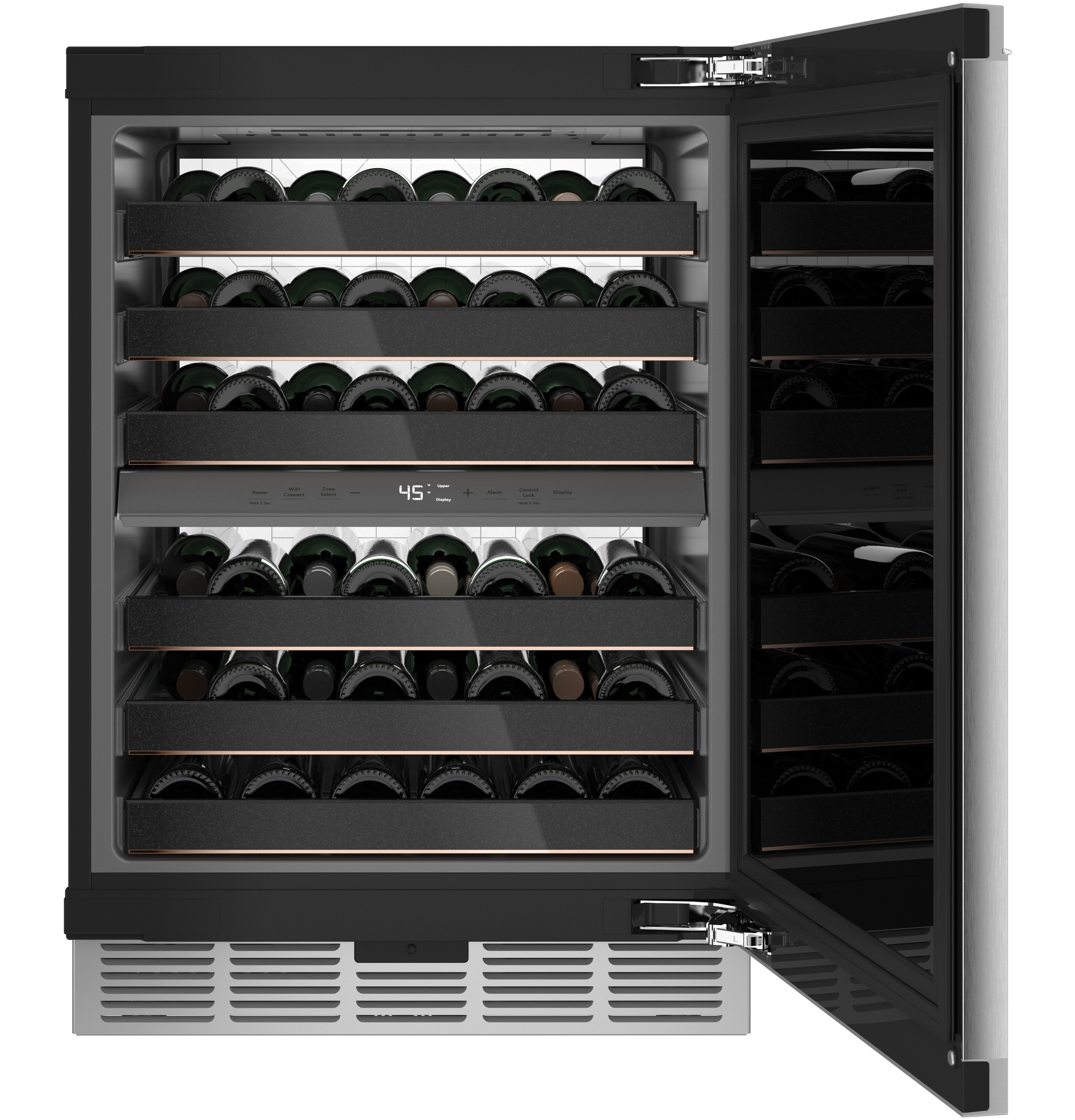 Wine Center in Platinum Glass CCR06DM2PS5
