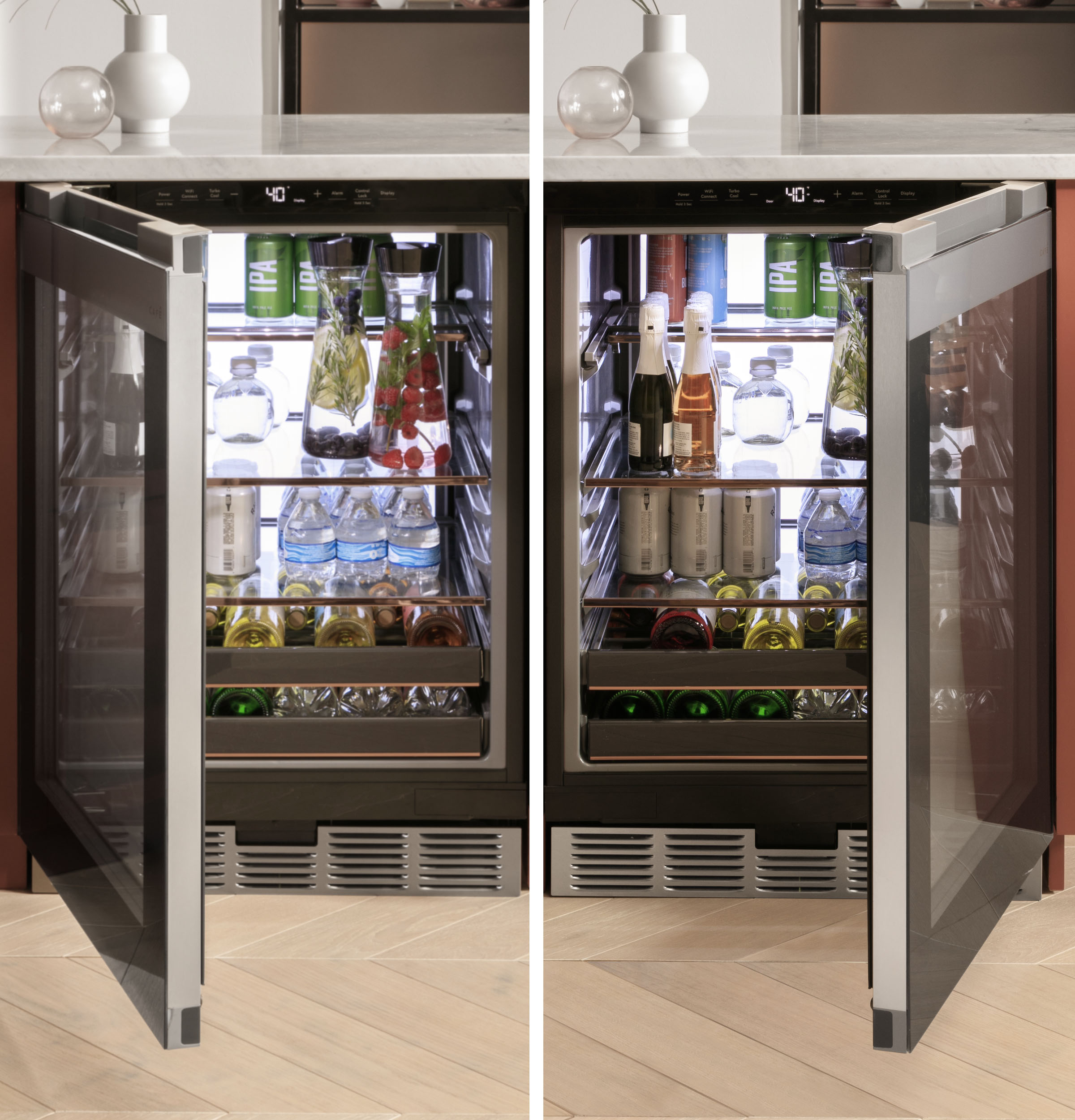 Wine Center in Platinum Glass CCR06DM2PS5