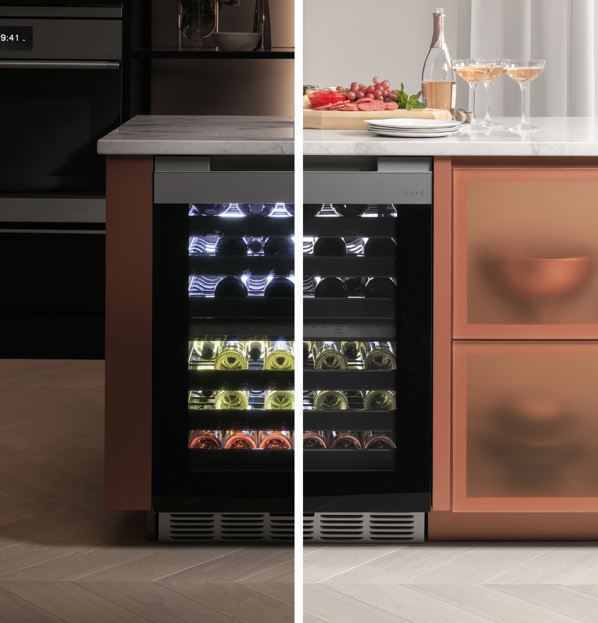 Wine Center in Platinum Glass CCR06DM2PS5