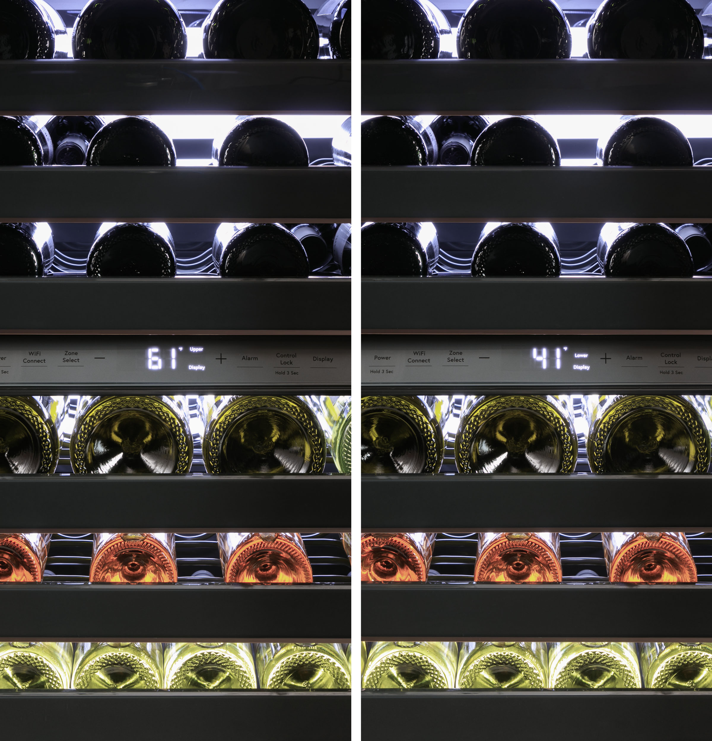 Wine Center in Platinum Glass CCR06DM2PS5