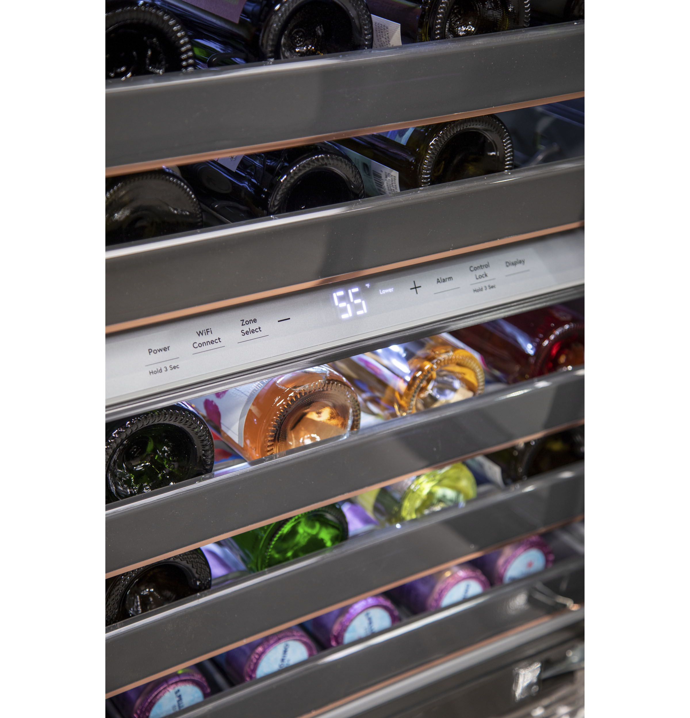 Wine Center in Platinum Glass CCR06DM2PS5