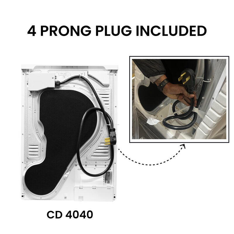 ConServ 4cf Dryer Condensing/Ventless Sanitize LED Display Rev. Door 220V EStar CD4040