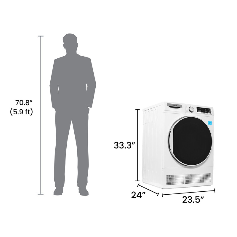 ConServ 4cf Dryer Condensing/Ventless Sanitize LED Display Rev. Door 220V EStar CD4040