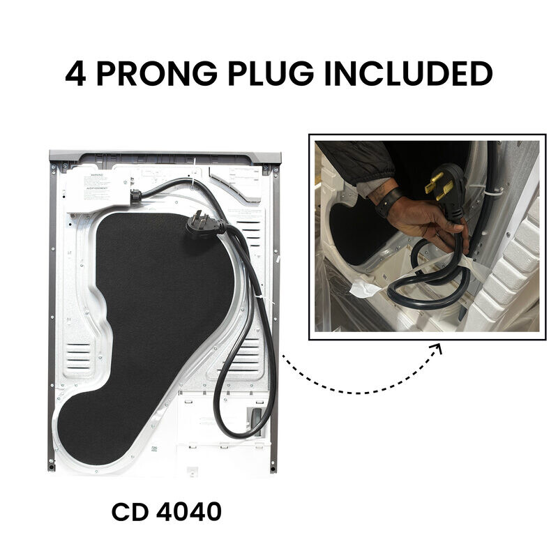ConServ 4cf Dryer Condensing/Ventless Sanitize LED Display Rev. Door 220V EStar CD4040T, product image 12 of 22
