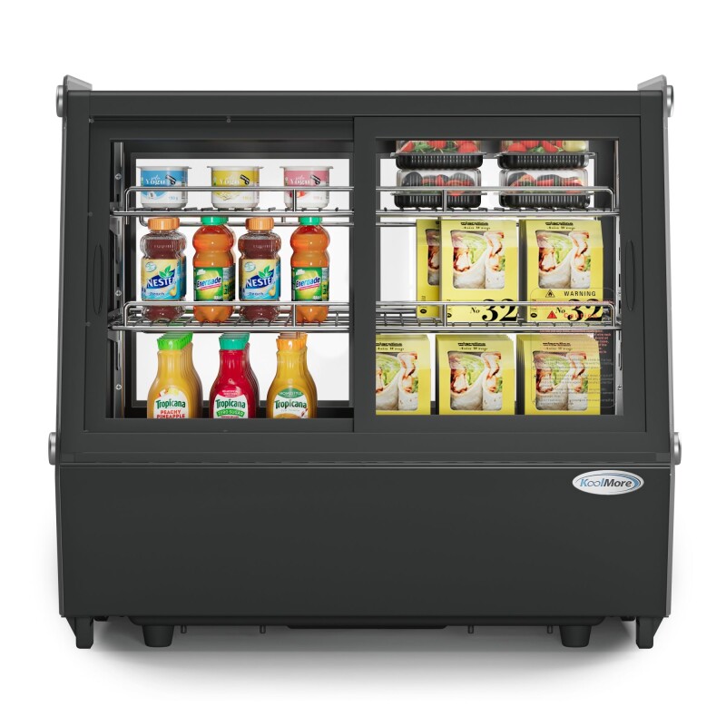28 in. Self-Service Countertop Display Refrigerator in Black CDC125BK