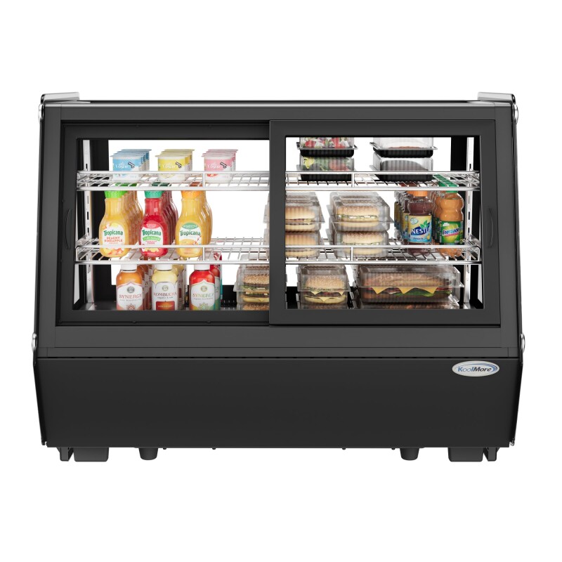 35 in. Self-Service Countertop Display Refrigerator in Black CDC165BK