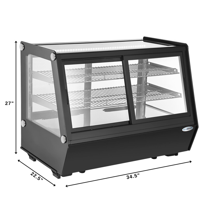 35 in. Self-Service Countertop Display Refrigerator in Black CDC165BK, product image 5 of 11