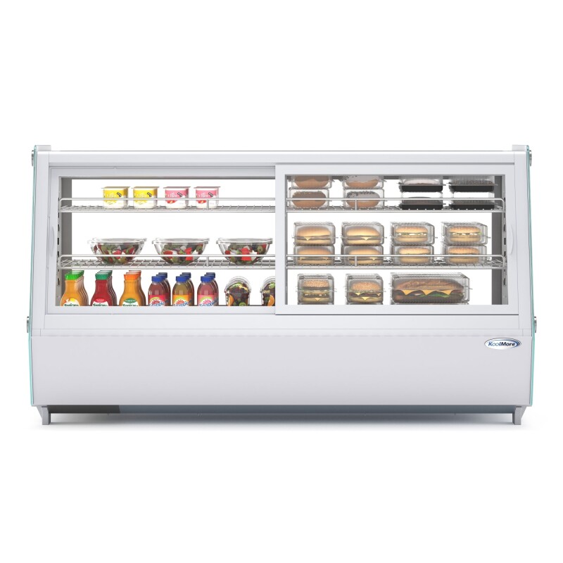 48 in. Self-Service Countertop Display Refrigerator in White CDC250WH