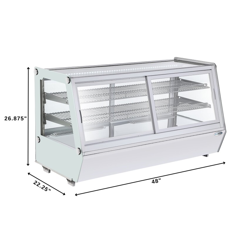 48 in. Self-Service Countertop Display Refrigerator in White CDC250WH, product image 5 of 12