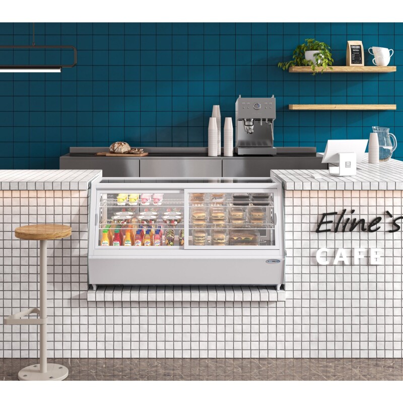 48 in. Self-Service Countertop Display Refrigerator in White CDC250WH, product image 6 of 12