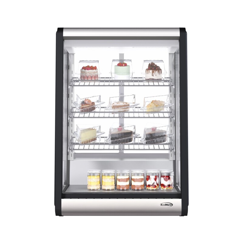 24 in. 4 Tier Commercial Countertop Bakery Display Refrigerator CDC49SS