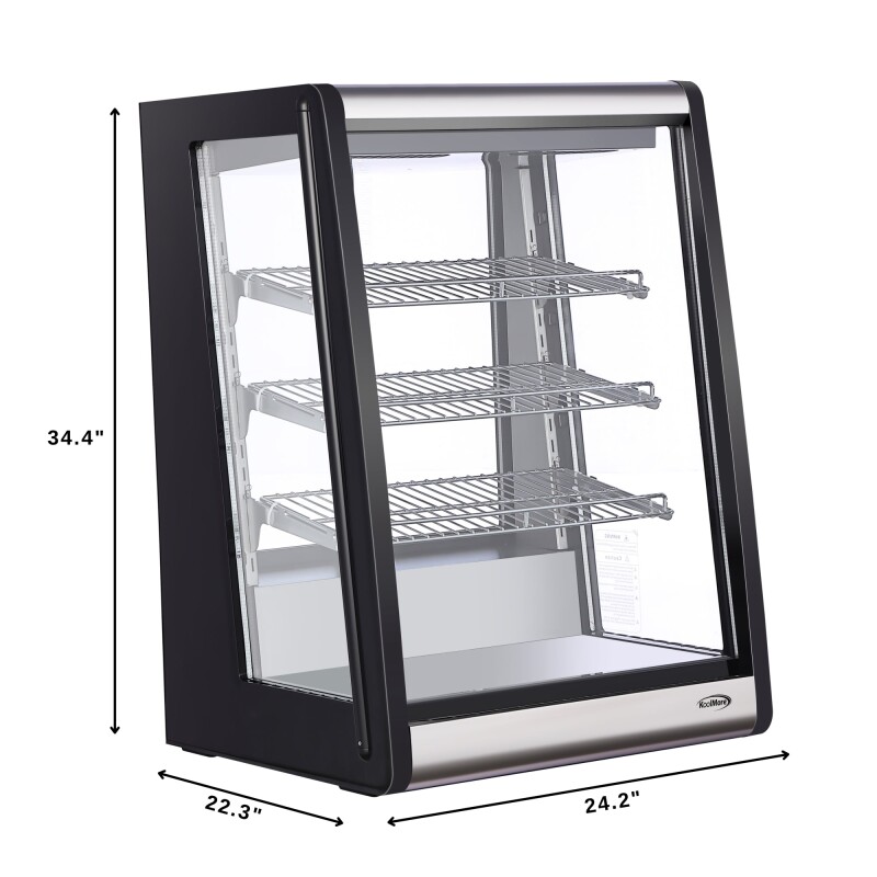 24 in. 4 Tier Commercial Countertop Bakery Display Refrigerator CDC49SS, product image 4 of 13