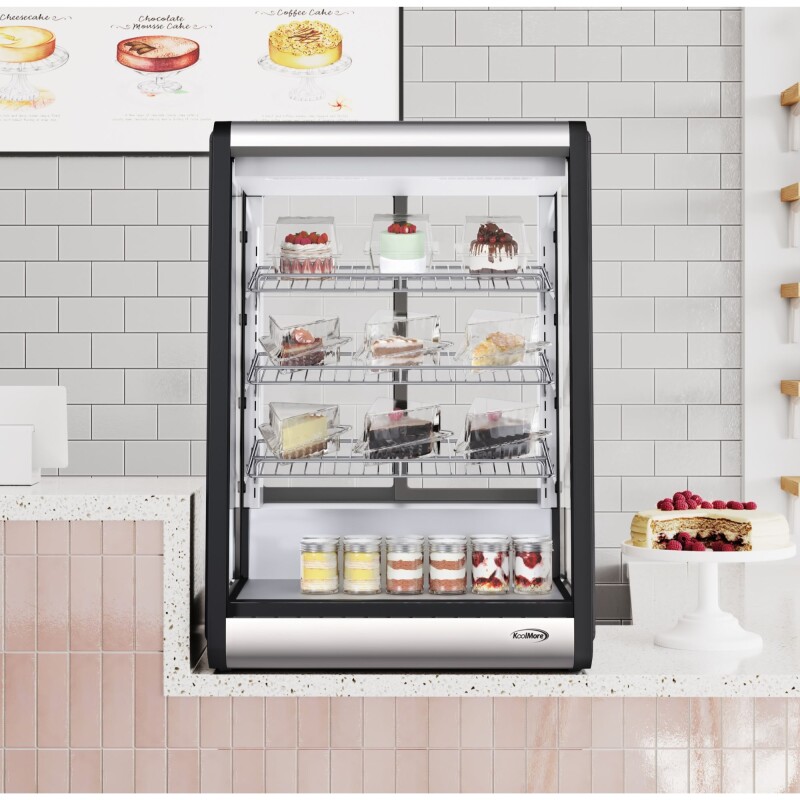 24 in. 4 Tier Commercial Countertop Bakery Display Refrigerator CDC49SS, product image 5 of 13