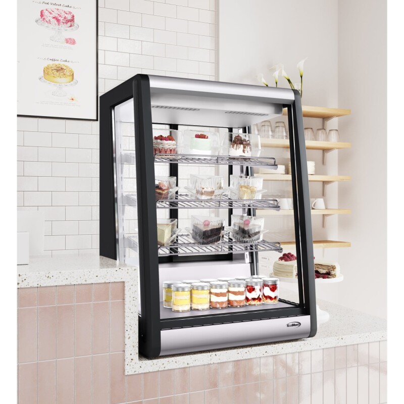 24 in. 4 Tier Commercial Countertop Bakery Display Refrigerator CDC49SS, product image 6 of 13