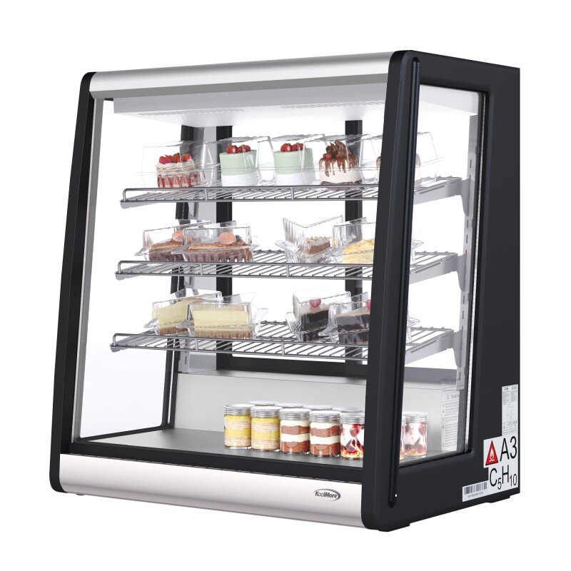 31 in. 4-Tier Commercial Countertop Display Refrigerator in Stainless-Steel CDC69SS, product image 2 of 13