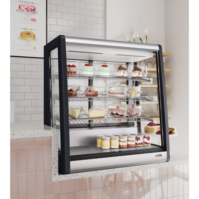 31 in. 4-Tier Commercial Countertop Display Refrigerator in Stainless-Steel CDC69SS, product image 6 of 13