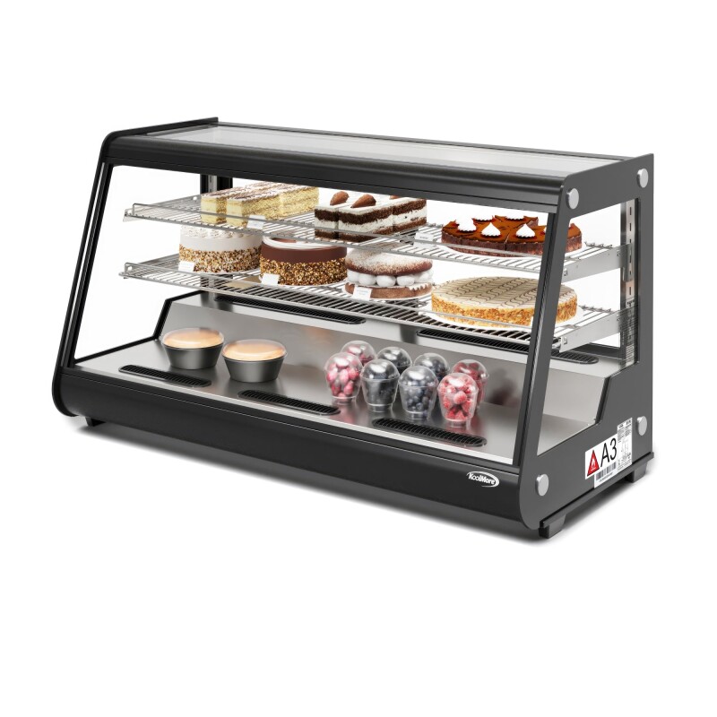 48 in. Countertop Bakery Display Refrigerator in Black, 7 cu. ft CDC7CBK