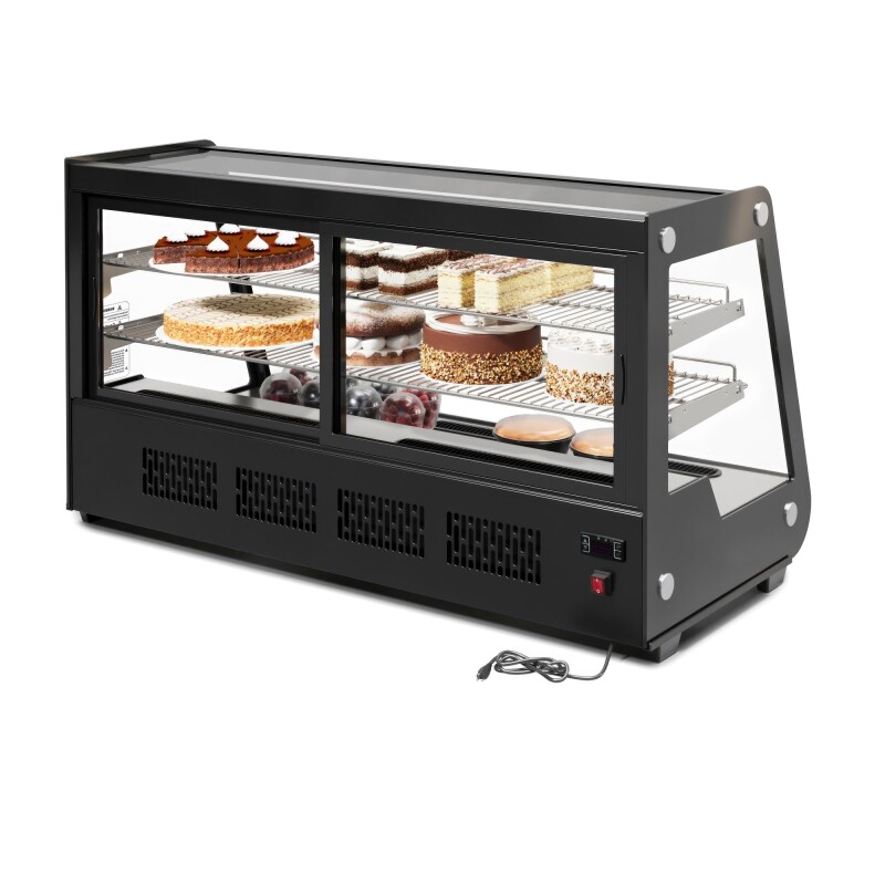48 in. Countertop Bakery Display Refrigerator in Black, 7 cu. ft CDC7CBK