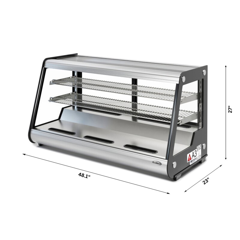48 in. Countertop Bakery Display Refrigerator in Stainless Steel, 7 cu. ft CDC7CSS