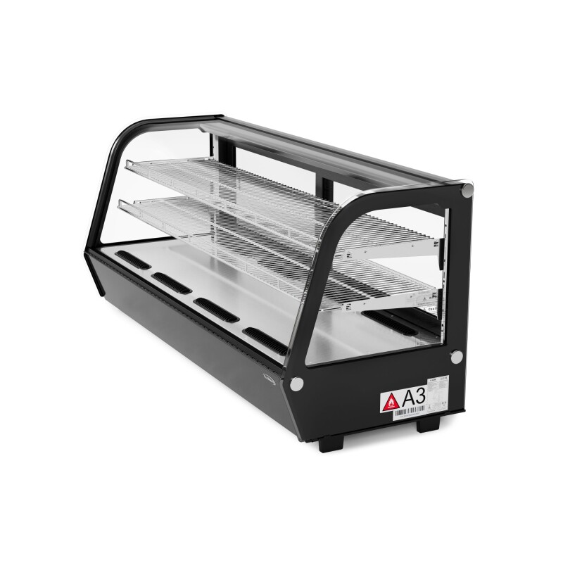 60 in. Countertop Bakery Display Refrigerator in Black, 8 cu. ft CDC8CBK