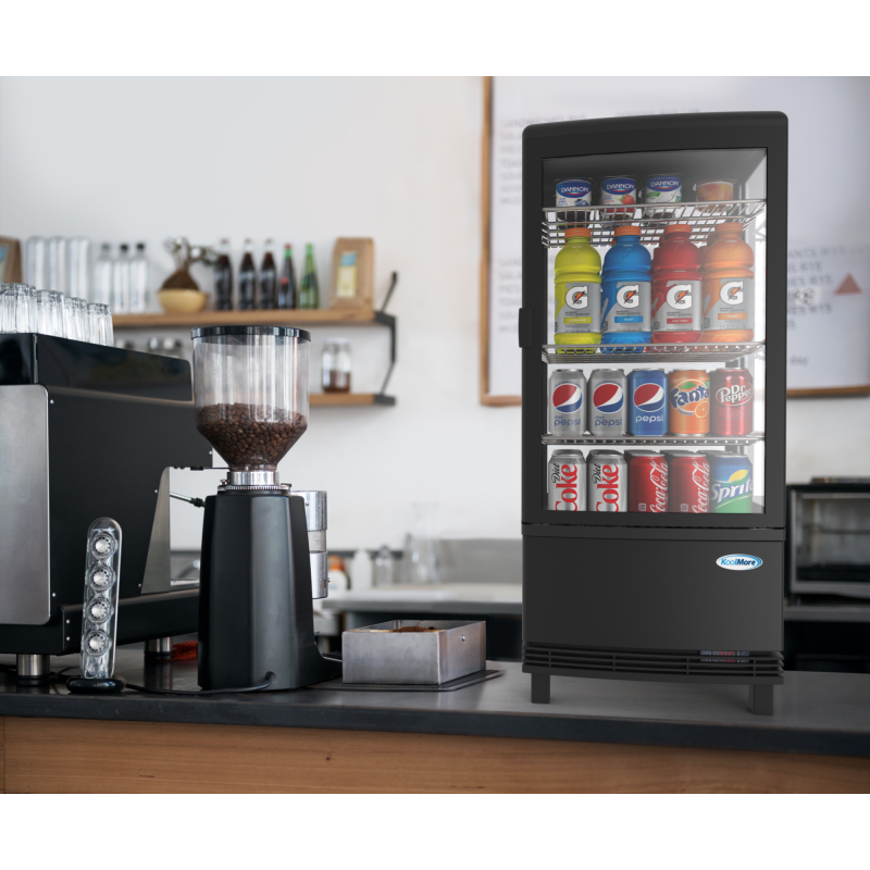 17 in. Black Countertop Display Refrigerator - 3 Cu Ft CDCU3CBK, product image 8 of 8