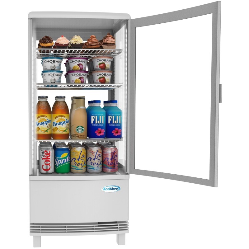 17 in. White Countertop Display Refrigerator - 3 Cu Ft CDCU3CWH, product image 3 of 11