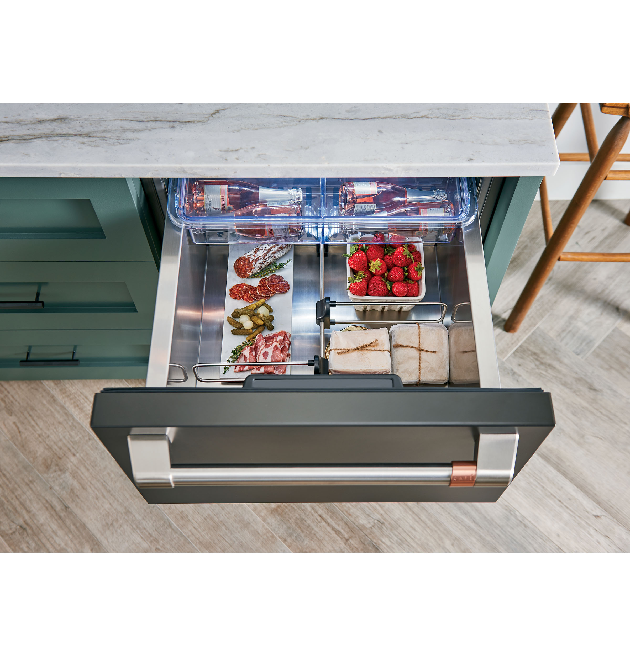 CAFÉ™ 5.7 Cu. Ft. Built-In Dual-Drawer Refrigerator view 2