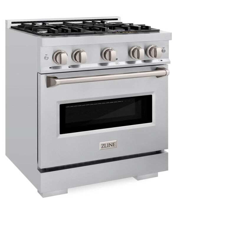 30 In. 4.2 Cu. Ft. Classic Dual Fuel Range With 4 Burner Gas Cooktop And Electric Convection Oven In Stainless Steel CDR30