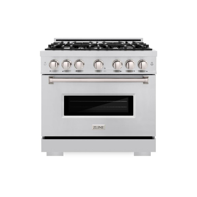 36 In. 5.2 Cu. Ft. Classic Dual Fuel Range With 6 Burner Gas Cooktop And Electric Convection Oven In Stainless Steel CDR36