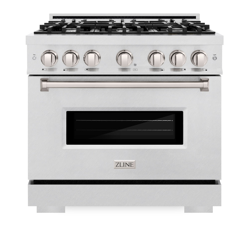 36 In. 5.2 Cu. Ft. Classic Dual Fuel Range With 6 Burner Gas Cooktop And Electric Convection Oven In Satin Stainless Steel CDRS36