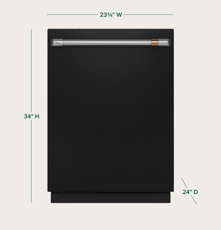 Café Customfit Stainless Interior Smart Dishwasher With Ultra Wash Top Rack And Dual Convection Ultra Dry, 44 Dba CDT858P3VD1