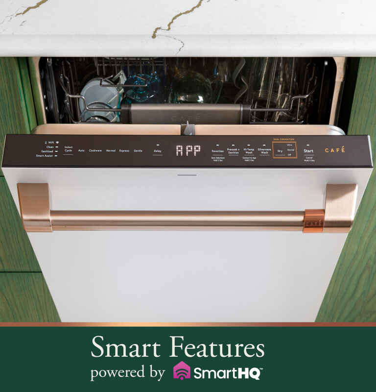 Café Customfit Stainless Interior Smart Dishwasher With Ultra Wash Top Rack And Dual Convection Ultra Dry, 44 Dba CDT858P3VD1