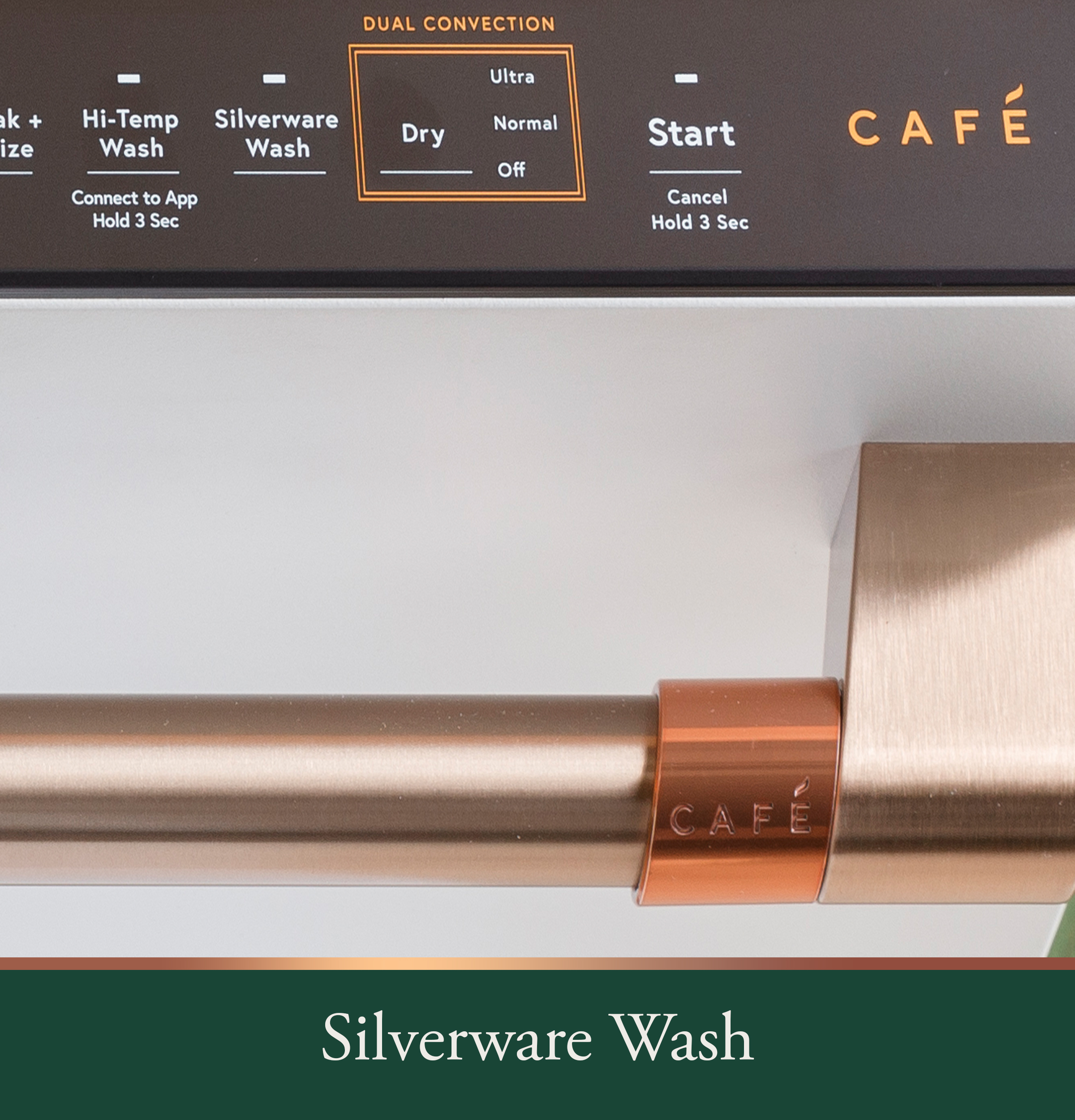 CAFÉ™ CustomFit ENERGY STAR Stainless Interior Smart Dishwasher with Ultra Wash Top Rack and Dual Convection Ultra Dry, 44 dBA view 31
