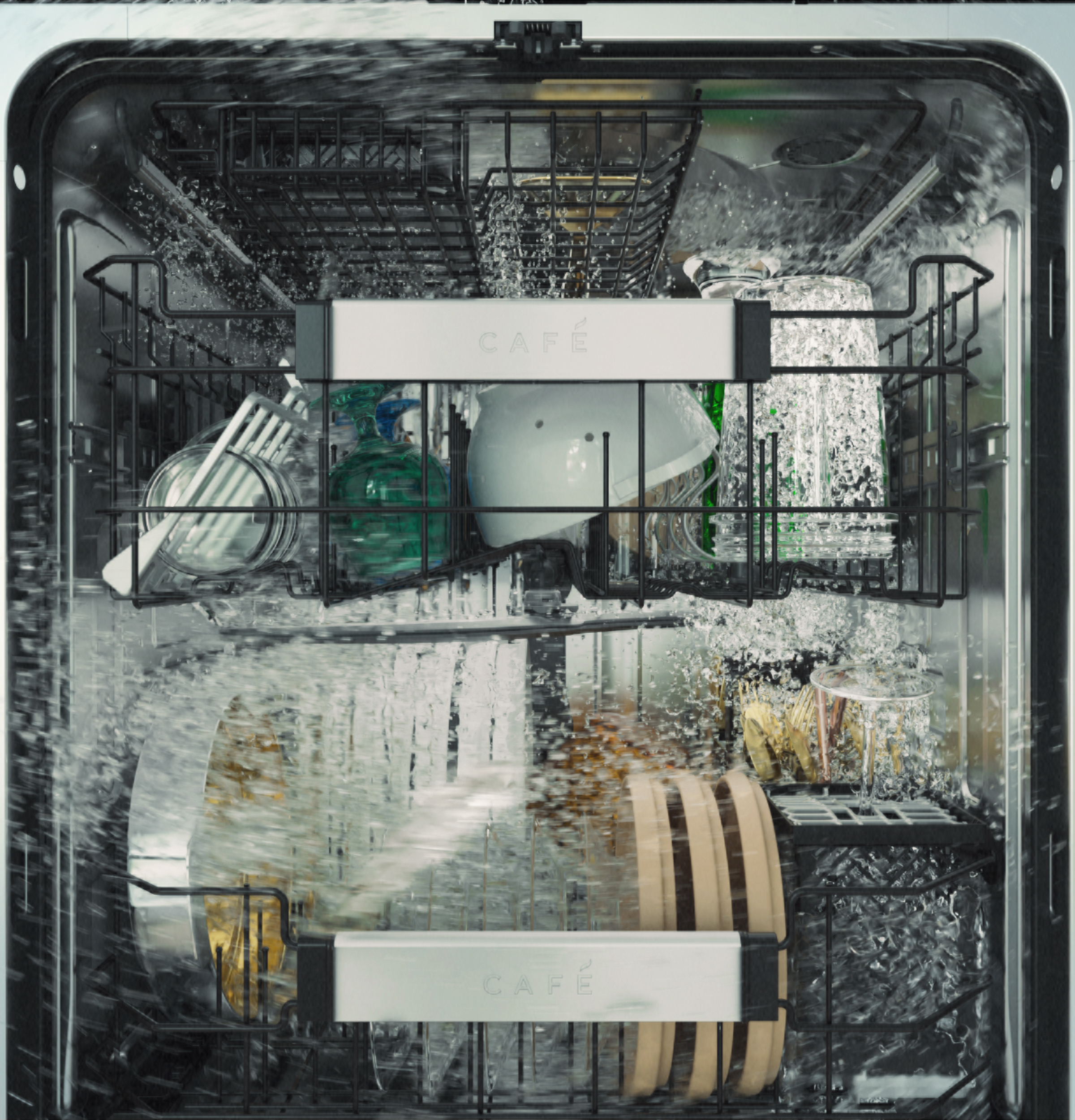 CAFÉ™ CustomFit ENERGY STAR Stainless Interior Smart Dishwasher with Ultra Wash Top Rack and Dual Convection Ultra Dry, 44 dBA view 32