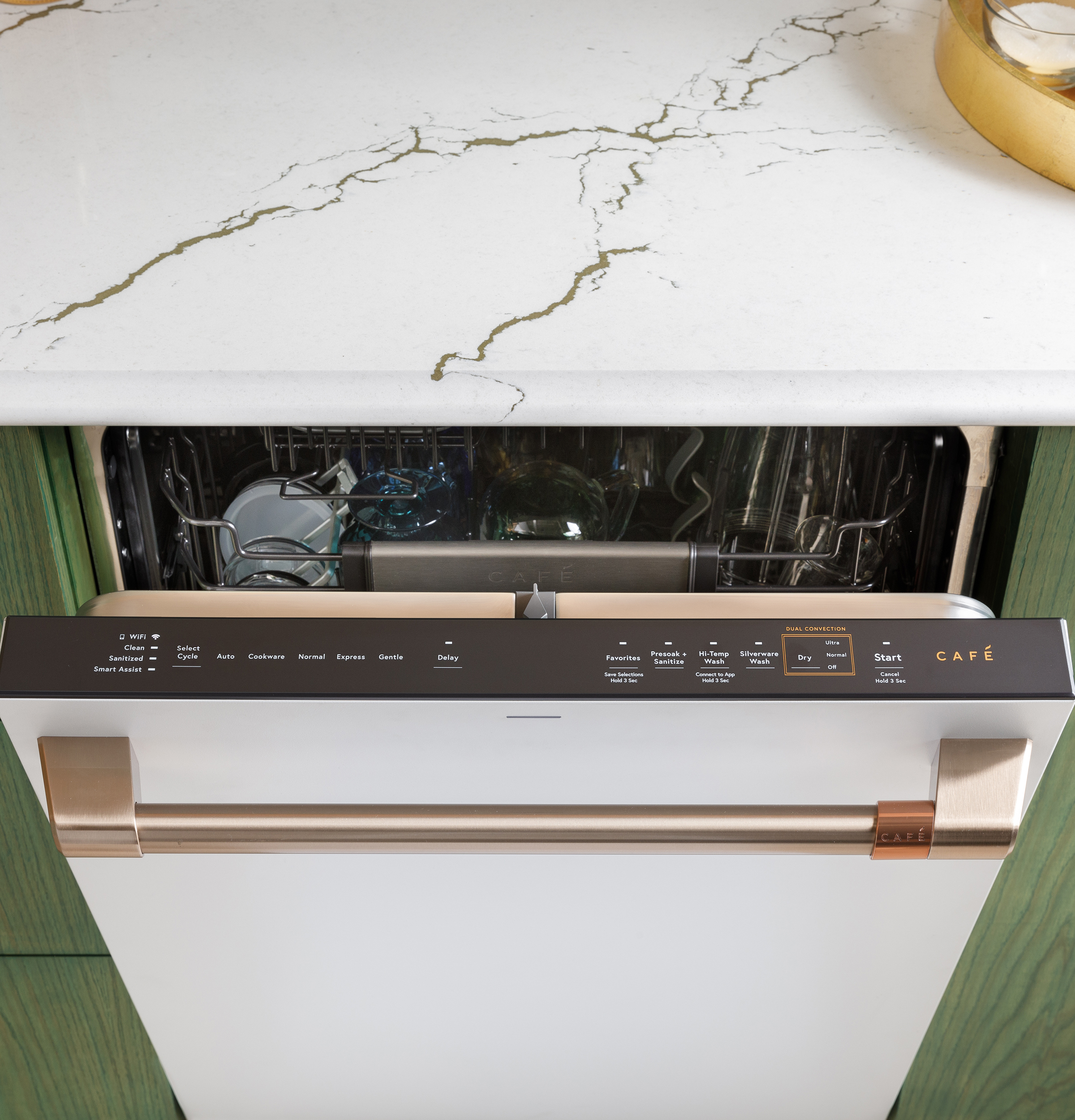 CAFÉ™ CustomFit ENERGY STAR Stainless Interior Smart Dishwasher with Ultra Wash Top Rack and Dual Convection Ultra Dry, 44 dBA view 15