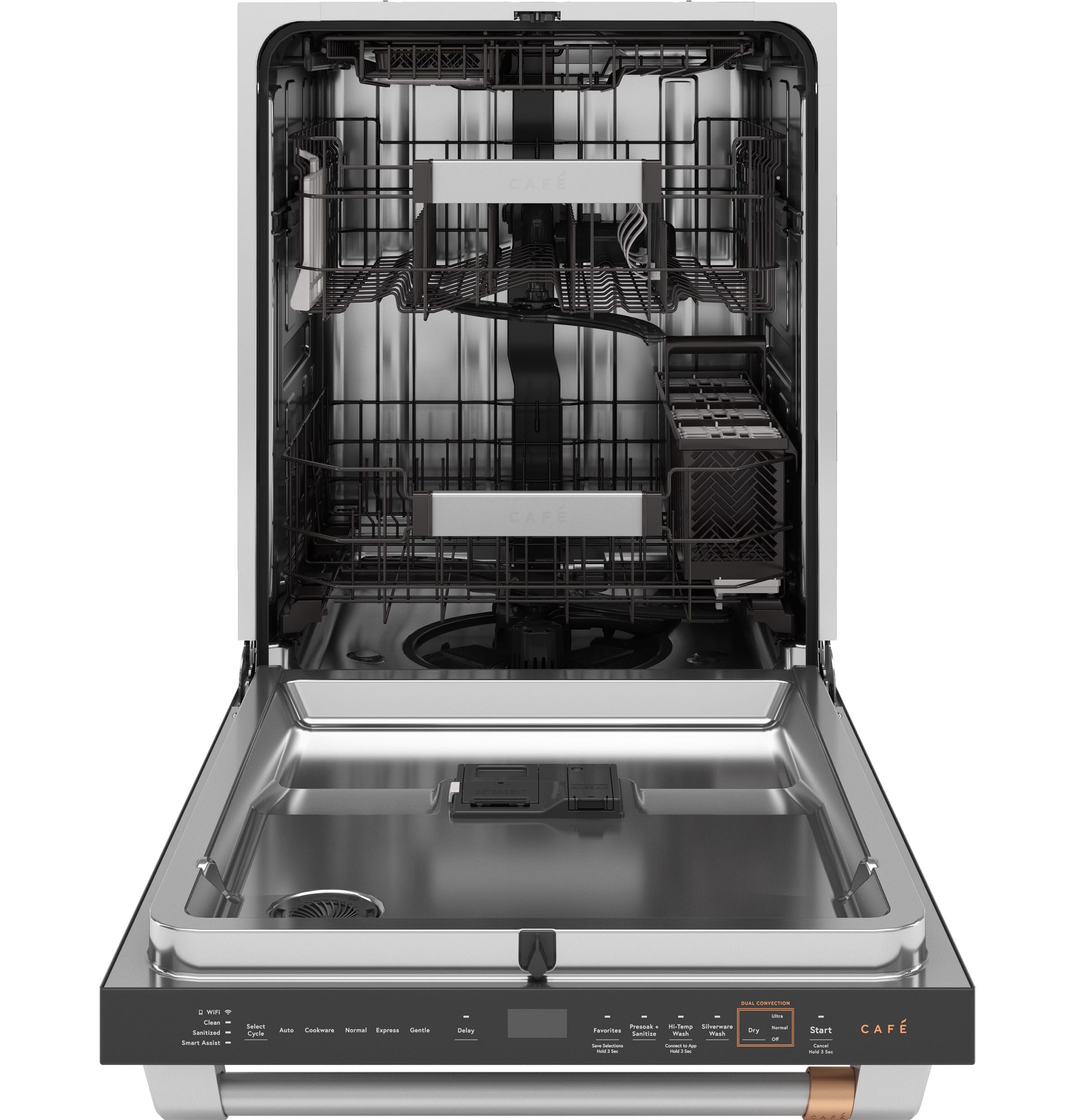 CAFÉ™ CustomFit ENERGY STAR Stainless Interior Smart Dishwasher with Ultra Wash Top Rack and Dual Convection Ultra Dry, LED Lights, 39 dBA view 26