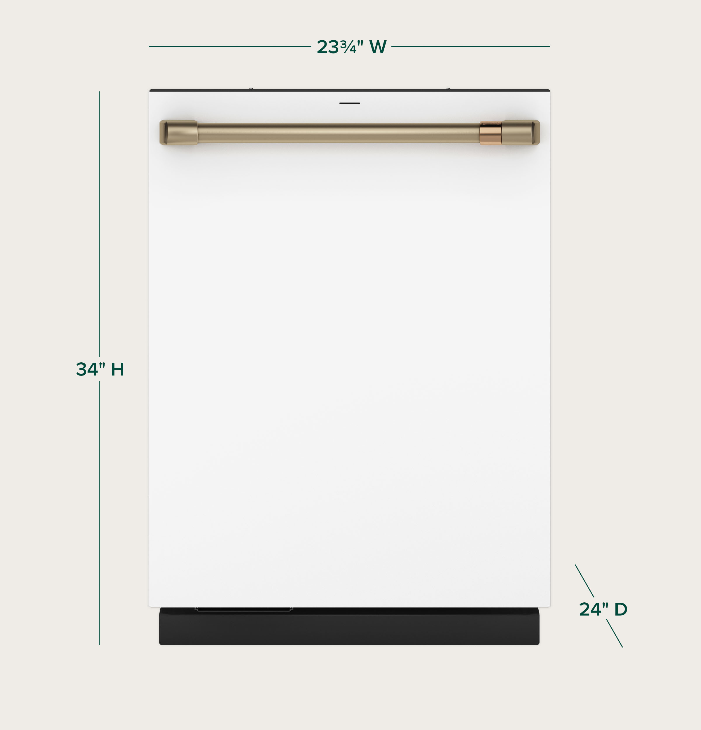 CAFÉ™ CustomFit ENERGY STAR Stainless Interior Smart Dishwasher with Ultra Wash Top Rack and Dual Convection Ultra Dry, LED Lights, 39 dBA view 26