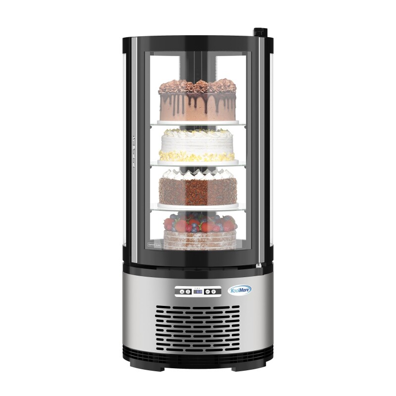 19 in. Circular Refrigerated Countertop Bakery Display Case CDUR3C