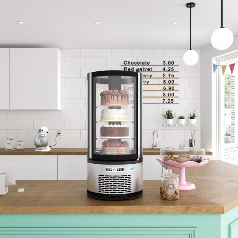 19 in. Circular Refrigerated Countertop Bakery Display Case CDUR3C, product image 4 of 13
