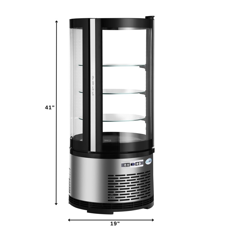 19 in. Circular Refrigerated Countertop Bakery Display Case CDUR3C, product image 7 of 13