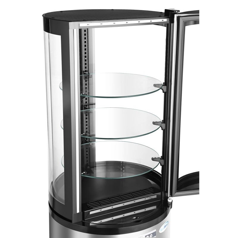 19 in. Circular Refrigerated Countertop Bakery Display Case CDUR3C, product image 8 of 13