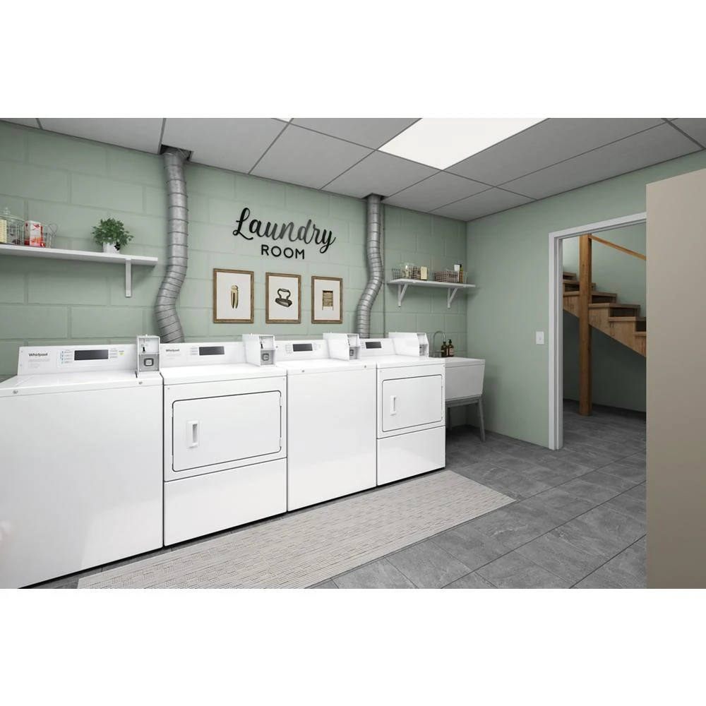 Commercial Electric Dryer with Factory Installed Coin Drop & Coin Box view 10