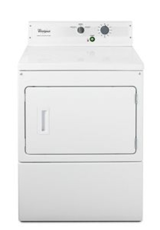 Whirlpool 27" Large Capacity Non-Metered Commercial Electric Dryer White CEM2793BQ Picture 1