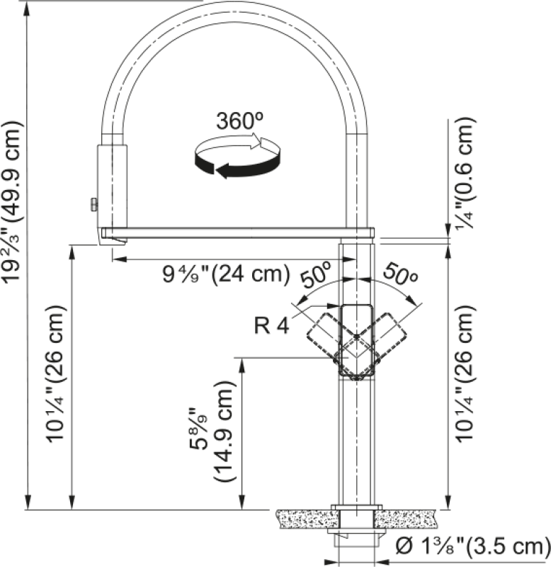 Centinox Semi Pro Faucet view 4